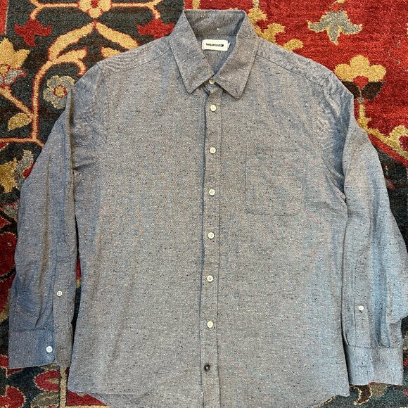 Taylor Stitch The Jack Shirt in Charcoal Fleck, Size Small 38 - Picture 1 of 4